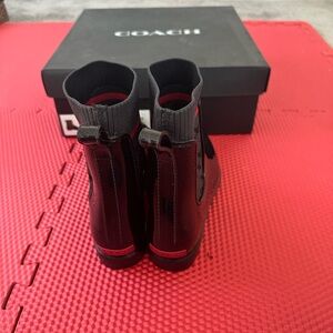 Black Coach Rain boots